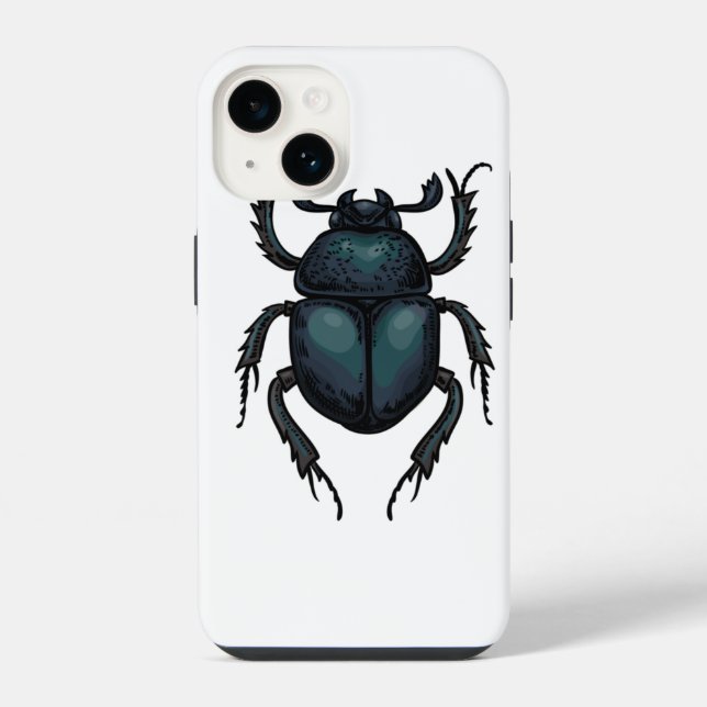 Dung beetle iPhone case (Back)