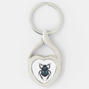 Dung beetle keychain