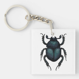 Dung beetle keychain