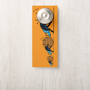 dung beetle toilet sign