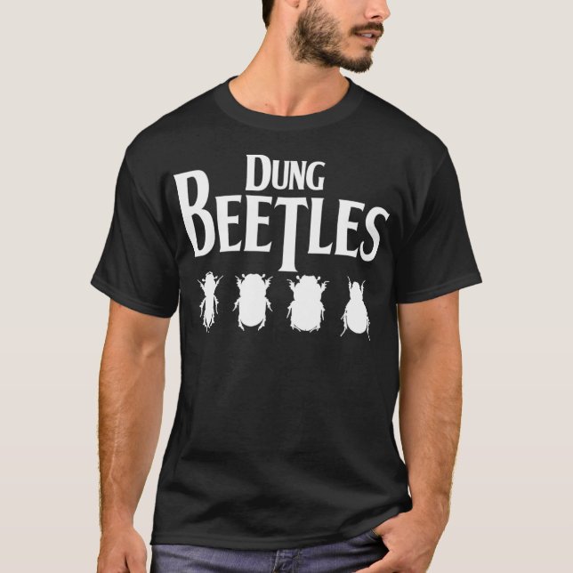 Dung Beetles Insect Bug Beetle Ecology Specimen En T-Shirt (Front)