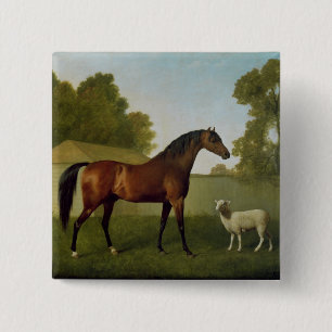 Dungannon, the property of Colonel O'Kelly 2 Inch Square Button