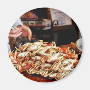 Dungeness Crab At Fishermans Wharf In San Francisc Magnet