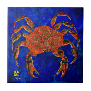 Dungeness Crab L - Small Ceramic Tile