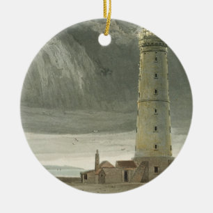 Dungeness Lighthouse, from 'A Voyage Around Great Ceramic Ornament