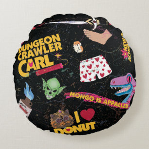 Dungeon Crawler Carl collage pillow