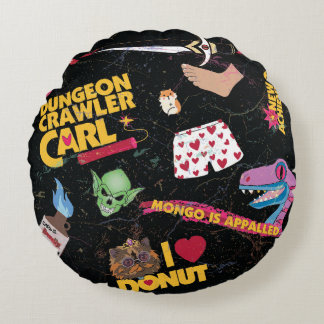 Dungeon Crawler Carl collage pillow