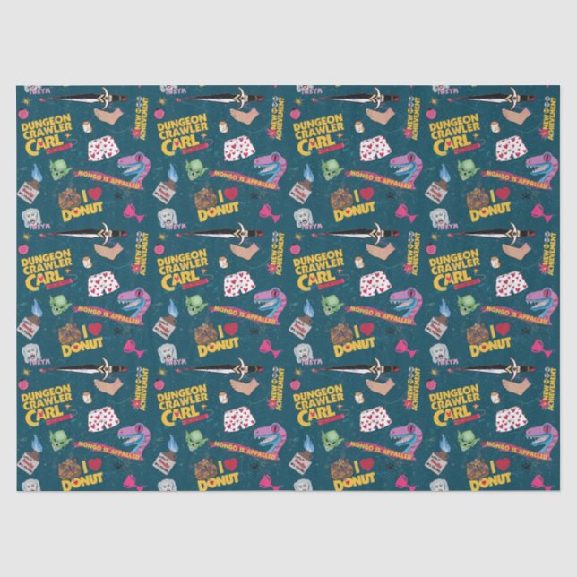Dungeon Crawler Carl Wrapping Paper Blue (Front)
