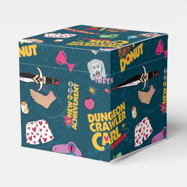 Dungeon Crawler Carl Wrapping Paper Blue Favor Box (Front Side)