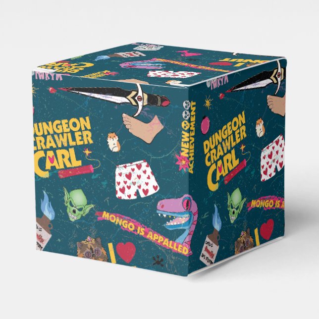 Dungeon Crawler Carl Wrapping Paper Blue Favor Box (Front Side)