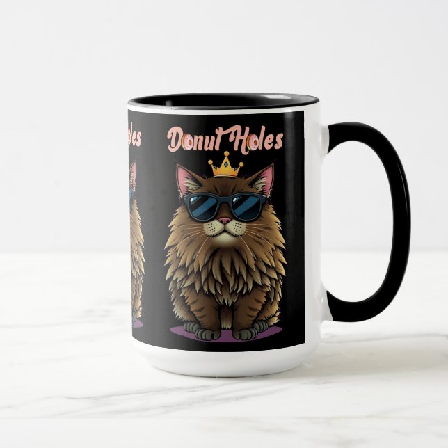 Dungeon Crawler Doughnut Holes Black Mug (Right)