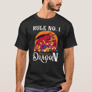 Dungeon Dice Shirt Never Trust A Dragon RPG Gamers