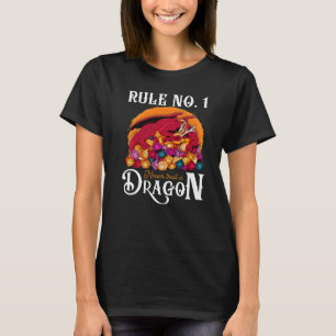 Dungeon Dice Shirt Never Trust A Dragon RPG Gamers
