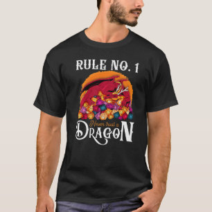 Dungeon Dice Shirt Never Trust A Dragon RPG Gamers