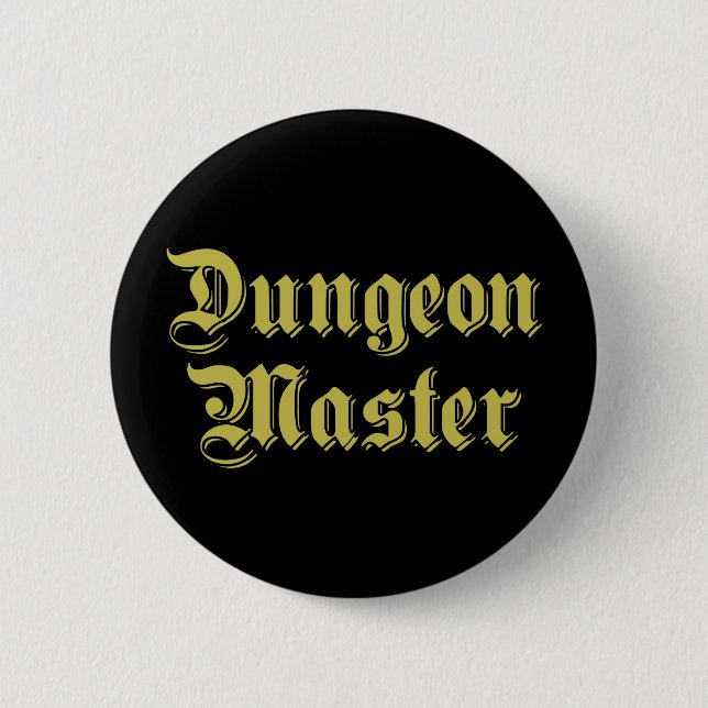 Dungeon Master 2 Inch Round Button (Front)