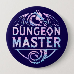 Dungeon Master 4 Inch Round Button