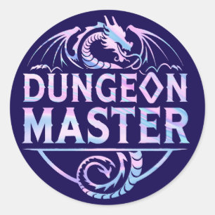 Dungeon Master Classic Round Sticker