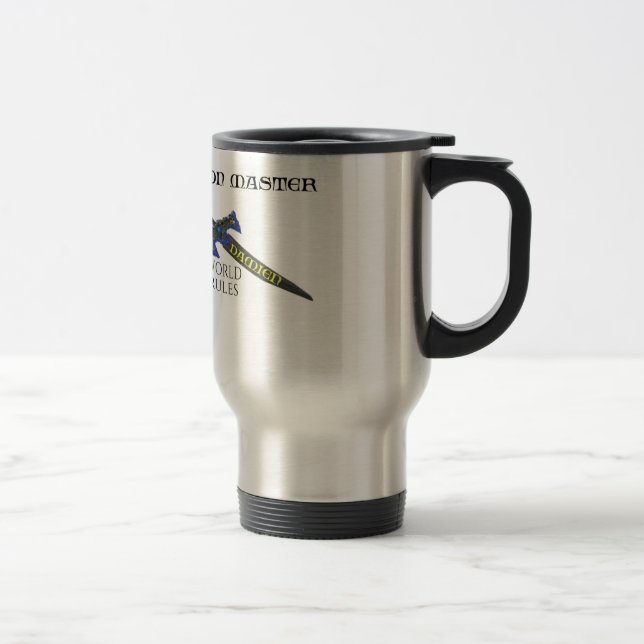 Dungeon Master Damien Travel Mug (Right)