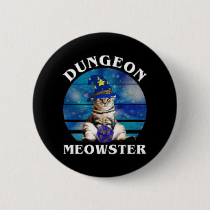 Dungeon Meowster 2 Inch Round Button