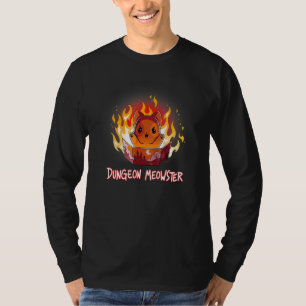 Dungeon Meowster Cat DM Role Player RPG Tabletop T-Shirt