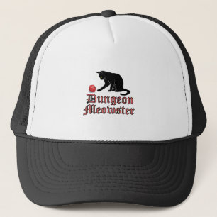 Dungeon Meowster Funny RPG Cat with Dice Trucker Hat