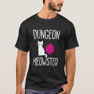Dungeon Meowster  Rpg Tabletop Gaming Dm Role Play T-Shirt