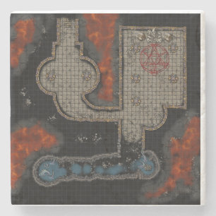 Dungeon Tile Coaster: Cultist Underground Stone Coaster