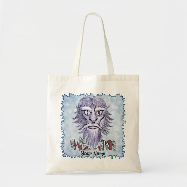 Dungeon Wizard Tote Bag (Front)