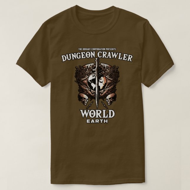 Dungeon World Earth For Light Shirts (Design Front)