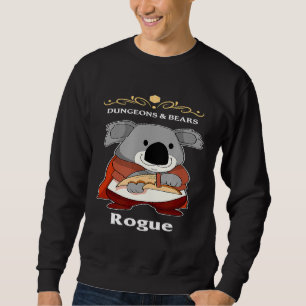 Dungeons And Bears Koala Rogue Rpg D20 Roleplaying Sweatshirt