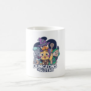 DUNGEONS AND SLOTHS RPG DESIGN COFFEE MUG