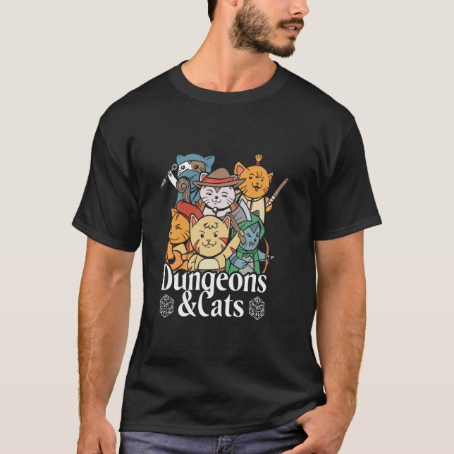Dungeons & Cats T-Shirt (Front)