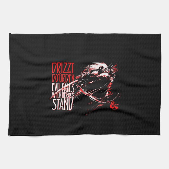 Dungeons & Dragons Evil Falls When Heroes Stand Kitchen Towel (Horizontal)