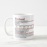 Dungeons & Dragons Husband Stat Block Mug<br><div class="desc">This funny d&d mug features a stat block for the "husband" creature like one might have in a tabletop rpg game,  making it a perfect spouse gift.</div>