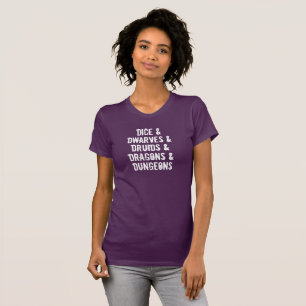 Dungeons Dragons Words List Women's T-Shirt