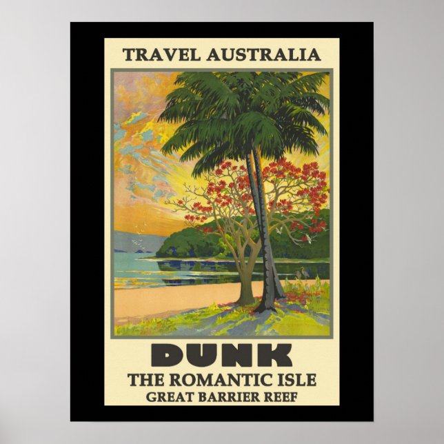 Dunk, Australia, The Romantic Isle, Poster (Front)