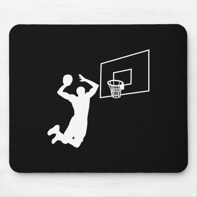 Dunk Basketball Player Slam Dunk Baller Basketball Mouse Pad (Front)