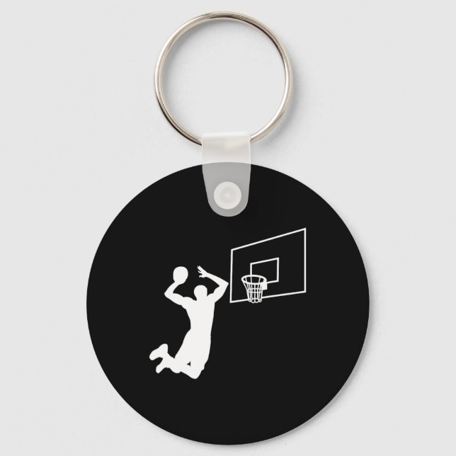 Dunk Bysketbyll Player Slam Dunk Byller Bysketbyll Keychain (Front)