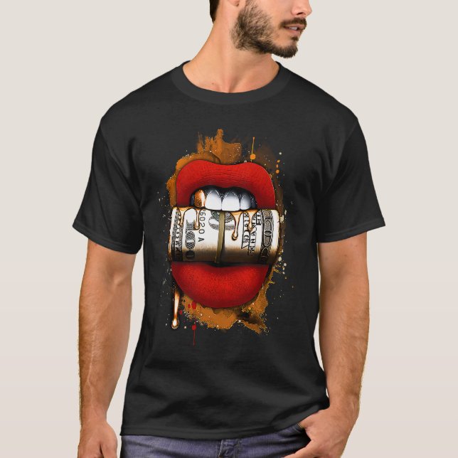 Dunk On Mars 5s Streetwear Lips 5 Mars For Her T-Shirt (Front)