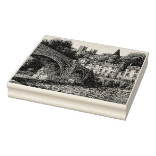 Dunkeld, Perthshire, Scotland, Sketch Rubber Stamp