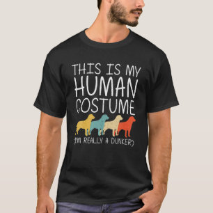 Dunker Halloween Human Costume Dog Pup Puppy Easy T-Shirt
