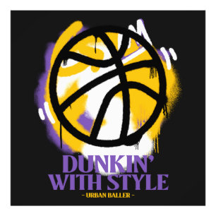Dunkin’ With Style Urban Baller Photo Print