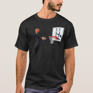 Dunking Dabbing Kim Jong Un North Korea Basketball T-Shirt