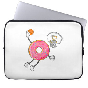 Dunking Doughnut Hole Food Champ Laptop Sleeve