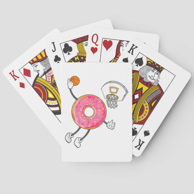 Dunking Doughnut Hole Food Champ Playing Cards (Back)