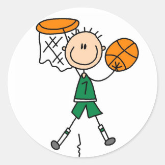 Dunking The Basketball Sticker