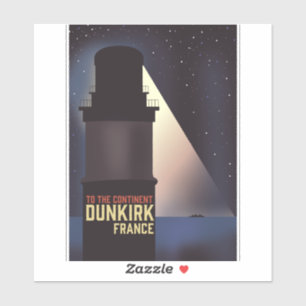Dunkirk Lighthouse travel poster.