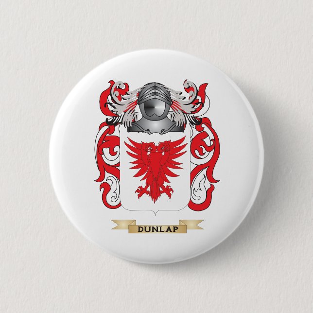 Dunlap Coat of Arms 2 Inch Round Button (Front)