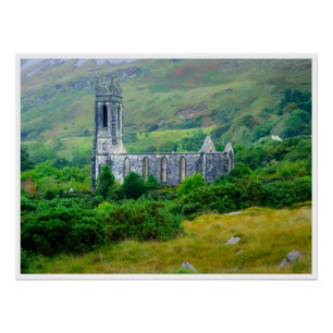 Dunlewey Church Poster   Historic Donegal Ireland 