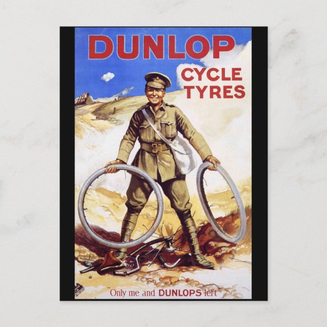 Dunlop Cycle Tyres Postcard (Front)